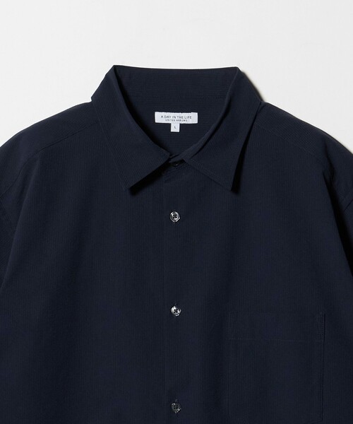 A DAY IN THE LIFE UNITED ARROWS(アデイインザライフユナイテッドアローズ)の「ドライ サッカーリラックス レギュラーカラーシャツ-吸水速乾・ストレッチ-<A DAY IN THE LIFE>(シャツ/ブラウス・メンズ・ベージュ/ネイビー/ダークグレー・M/L)」の14枚目の写真