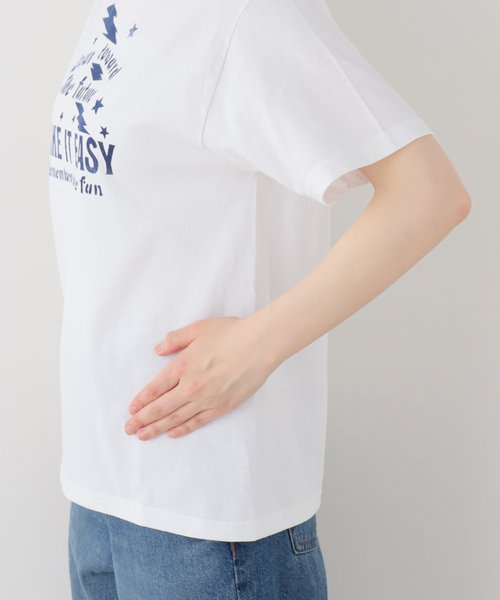 JOURNAL STANDARD LUXE(ジャーナルスタンダード ラックス)の「プリントT(TAKE IT EASY)(Tシャツ/カットソー・レディース・ホワイト/チャコールグレー・FREE)」の17枚目の写真