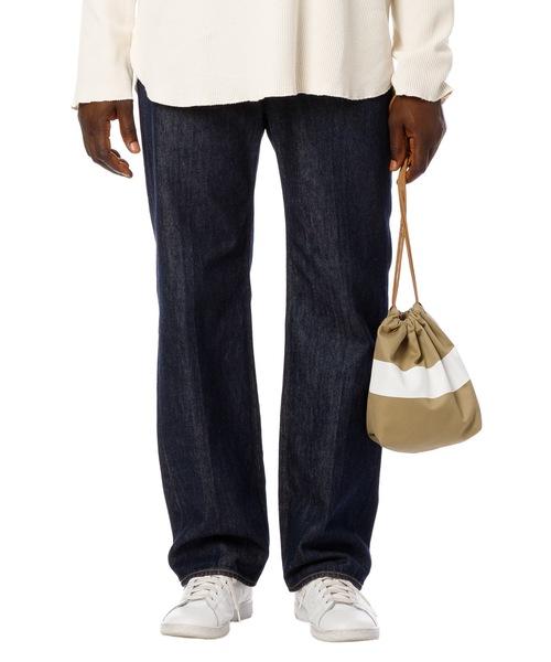 DAILY STANDARD by SANDINISTA(デイリースタンダードバイサンディニスタ)の「Chino Drawstring Line Print Bag / ラインプリント入り巾着(ショルダーバッグ・メンズ・ベージュ系その他/ベージュ系その他2・FREE)」の12枚目の写真