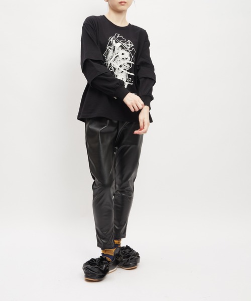 gomme(ゴム)の「レザーレギンスパンツ(その他パンツ・レディース・ブラック・MEDIUM)」の3枚目の写真
