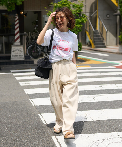 FREAK'S STORE(フリークスストア)の「SPORTS PRINT T-SHIRT/ロゴTシャツ(Tシャツ/カットソー・レディース・その他/ホワイト/オフホワイト・フリ-)」の4枚目の写真