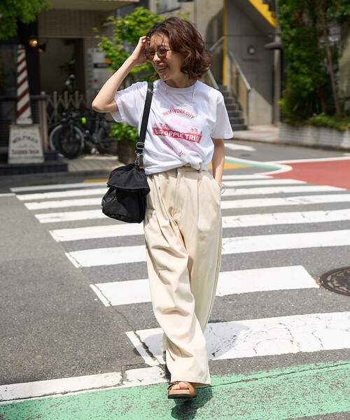 FREAK'S STORE(フリークスストア)の「SPORTS PRINT T-SHIRT/ロゴTシャツ(Tシャツ/カットソー・レディース・その他/ホワイト/オフホワイト・フリ-)」の5枚目の写真