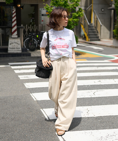 FREAK'S STORE(フリークスストア)の「SPORTS PRINT T-SHIRT/ロゴTシャツ(Tシャツ/カットソー・レディース・その他/ホワイト/オフホワイト・フリ-)」の6枚目の写真