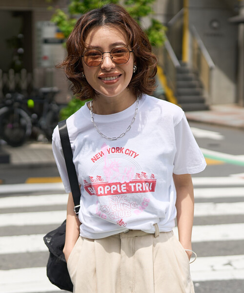 FREAK'S STORE(フリークスストア)の「SPORTS PRINT T-SHIRT/ロゴTシャツ(Tシャツ/カットソー・レディース・その他/ホワイト/オフホワイト・フリ-)」の12枚目の写真