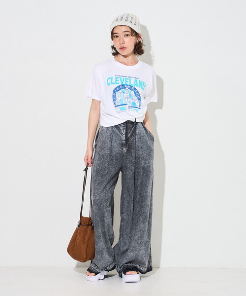 FREAK'S STORE(フリークスストア)の「SPORTS PRINT T-SHIRT/ロゴTシャツ(Tシャツ/カットソー・レディース・その他/ホワイト/オフホワイト・フリ-)」の21枚目の写真