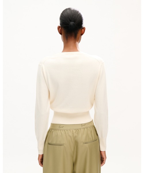 KENZO（ケンゾー）の「'KENZO Tulip' ジャンパー イン コットン ウール（その他トップス・レディース・ホワイト系その他・MEDIUM/SMALL/X-SMALL）」の3枚目の写真
