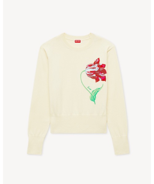 KENZO（ケンゾー）の「'KENZO Tulip' ジャンパー イン コットン ウール（その他トップス・レディース・ホワイト系その他・MEDIUM/SMALL/X-SMALL）」の5枚目の写真