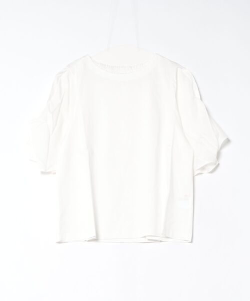 Jines（ジネス）の「コットンシルケット天竺フレアスリーブトップス（Tシャツ/カットソー・レディース・オレンジ/ブラック/ホワイト・38）」の20枚目の写真