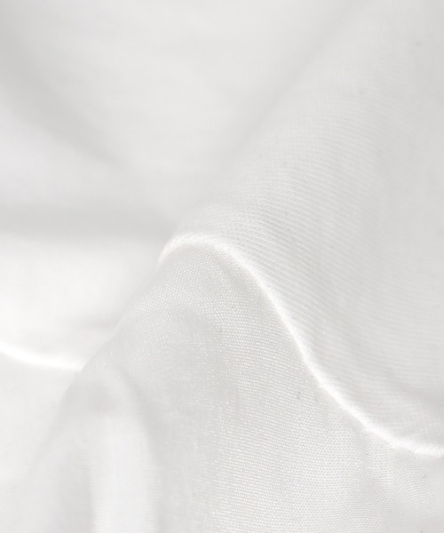 Jines（ジネス）の「コットンシルケット天竺フレアスリーブトップス（Tシャツ/カットソー・レディース・オレンジ/ブラック/ホワイト・38）」の18枚目の写真