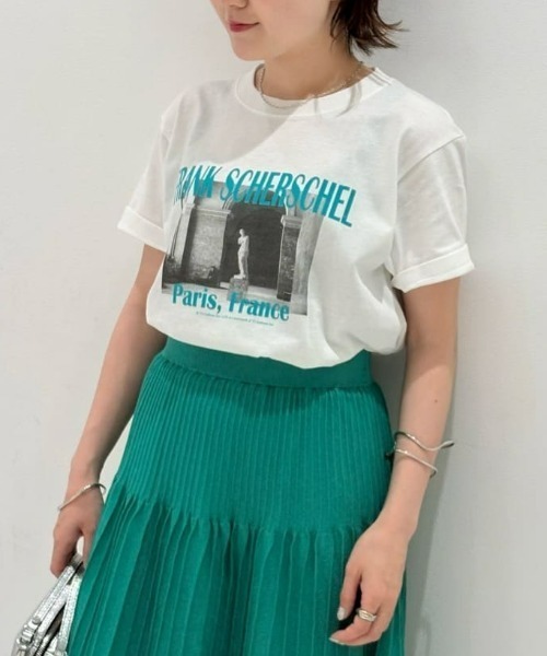 allureville(アルアバイル)の「PARIS ロゴT(Tシャツ/カットソー・レディース・モカ/ピンク/グリーン系その他/ブラック・2)」の3枚目の写真
