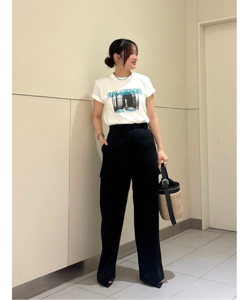 allureville(アルアバイル)の「PARIS ロゴT(Tシャツ/カットソー・レディース・モカ/ピンク/グリーン系その他/ブラック・2)」の7枚目の写真