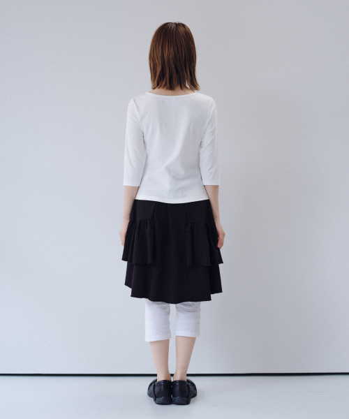 OHESHIO（オヘシオ）の「BASIC 3/4 SLEEVE T-SHIRT, WHITE（Tシャツ/カットソー・レディース・その他・FREE）」の4枚目の写真