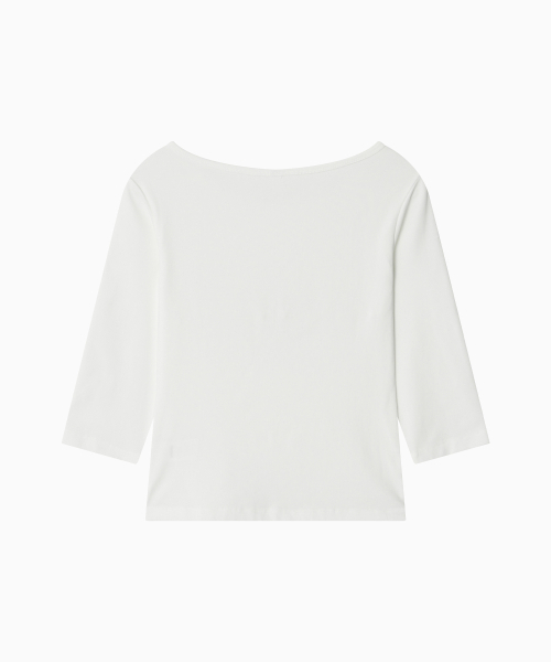 OHESHIO（オヘシオ）の「BASIC 3/4 SLEEVE T-SHIRT, WHITE（Tシャツ/カットソー・レディース・その他・FREE）」の6枚目の写真
