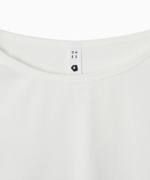 OHESHIO（オヘシオ）の「BASIC 3/4 SLEEVE T-SHIRT, WHITE（Tシャツ/カットソー・レディース・その他・FREE）」の7枚目の写真