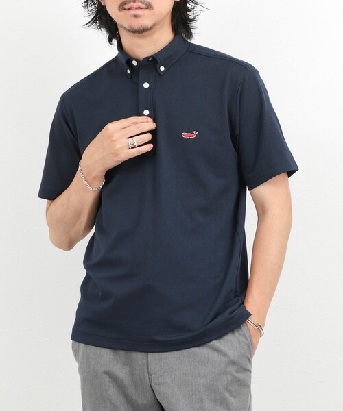 NOLLEY’S（ノーリーズ）の「《ビジカジ対応》クジラ Polo ボタンダウンポロシャツ 26SS（ポロシャツ・メンズ・レッド/グレイッシュブルー/ホワイト/グレー/ネイビー・S/XL/L/M/XXL）」の3枚目の写真