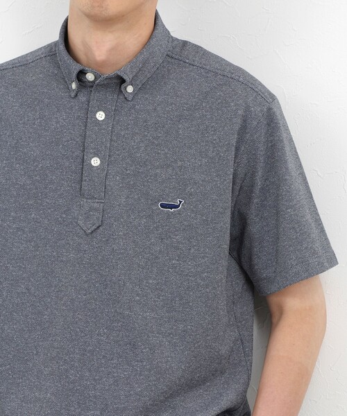 NOLLEY’S（ノーリーズ）の「《ビジカジ対応》クジラ Polo ボタンダウンポロシャツ 26SS（ポロシャツ・メンズ・レッド/グレイッシュブルー/ホワイト/グレー/ネイビー・S/XL/L/M/XXL）」の2枚目の写真