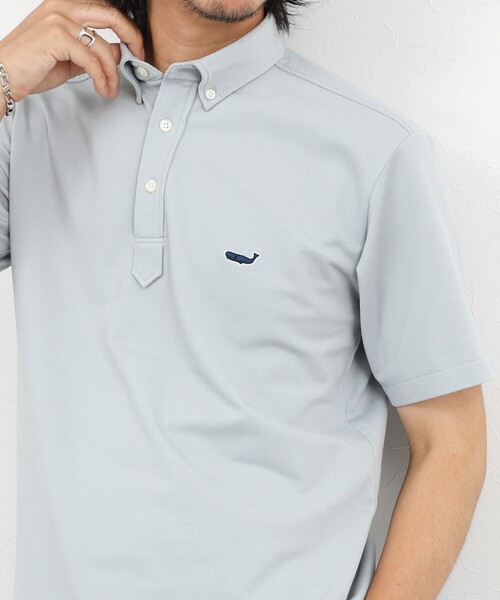 NOLLEY’S（ノーリーズ）の「《ビジカジ対応》クジラ Polo ボタンダウンポロシャツ 26SS（ポロシャツ・メンズ・レッド/グレイッシュブルー/ホワイト/グレー/ネイビー・S/XL/L/M/XXL）」の4枚目の写真