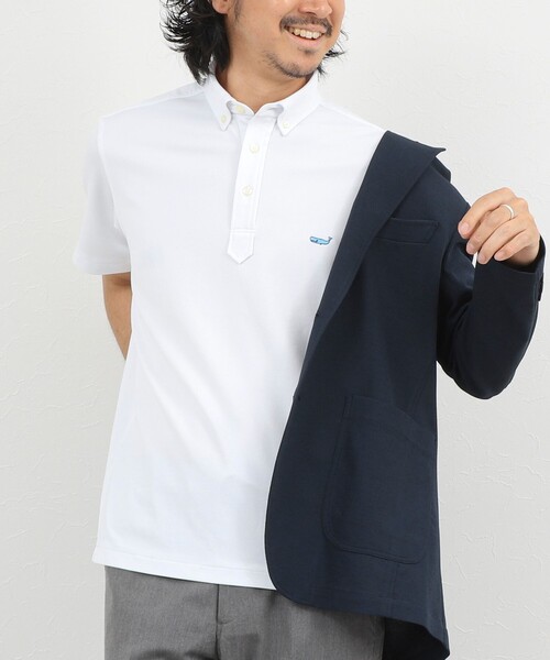 NOLLEY’S（ノーリーズ）の「《ビジカジ対応》クジラ Polo ボタンダウンポロシャツ 26SS（ポロシャツ・メンズ・レッド/グレイッシュブルー/ホワイト/グレー/ネイビー・S/XL/L/M/XXL）」の10枚目の写真