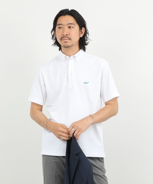 NOLLEY’S（ノーリーズ）の「《ビジカジ対応》クジラ Polo ボタンダウンポロシャツ 26SS（ポロシャツ・メンズ・レッド/グレイッシュブルー/ホワイト/グレー/ネイビー・S/XL/L/M/XXL）」の11枚目の写真