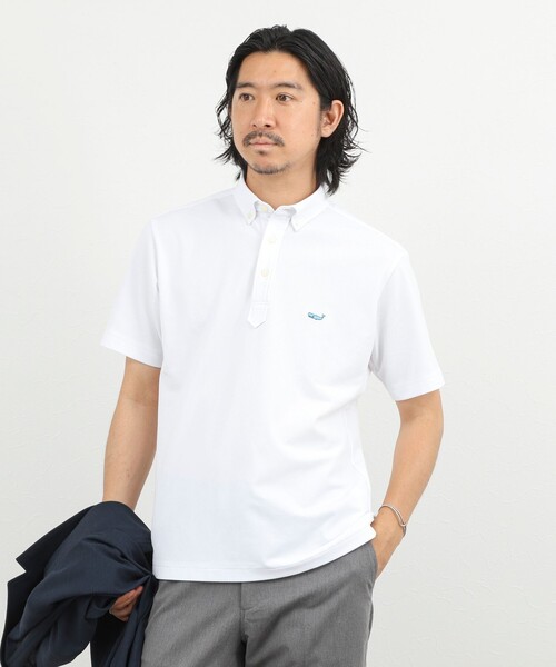 NOLLEY’S（ノーリーズ）の「《ビジカジ対応》クジラ Polo ボタンダウンポロシャツ 26SS（ポロシャツ・メンズ・レッド/グレイッシュブルー/ホワイト/グレー/ネイビー・S/XL/L/M/XXL）」の12枚目の写真