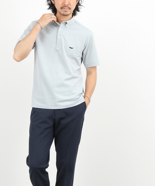 NOLLEY’S(ノーリーズ)の「《ビジカジ対応》クジラ Polo ボタンダウンポロシャツ 26SS(ポロシャツ・メンズ・レッド/グレイッシュブルー/ホワイト/グレー/ネイビー・S/XL/L/M/XXL)」の22枚目の写真