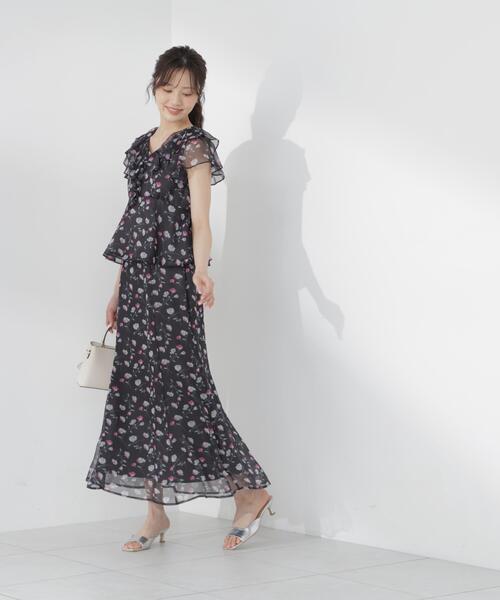 PROPORTION BODY DRESSING(プロポーションボディドレッシング)の「フラワープリントマーメイドスカート / 1216220701(スカート・レディース・ホワイト系その他/ブラック・P/S/MEDIUM)」の22枚目の写真