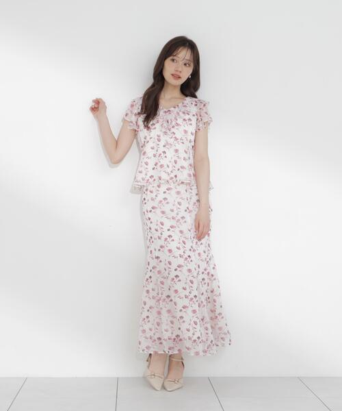 PROPORTION BODY DRESSING(プロポーションボディドレッシング)の「フラワープリントマーメイドスカート / 1216220701(スカート・レディース・ホワイト系その他/ブラック・P/S/MEDIUM)」の7枚目の写真