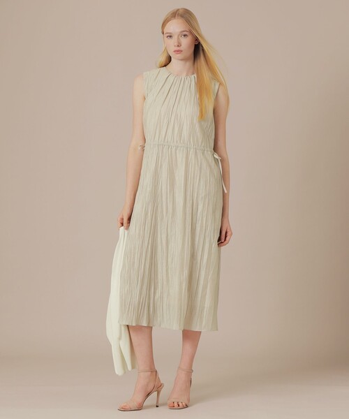 MACKINTOSH LONDON(マッキントッシュ ロンドン)の「ワッシャーカールマイヤーワンピース(ワンピース・レディース・ベージュ/チャコールグレー・40/38)」の7枚目の写真