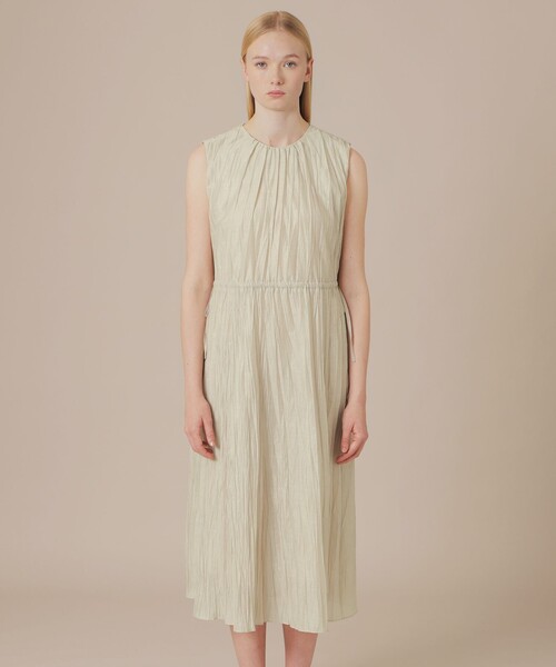 MACKINTOSH LONDON(マッキントッシュ ロンドン)の「ワッシャーカールマイヤーワンピース(ワンピース・レディース・ベージュ/チャコールグレー・40/38)」の8枚目の写真