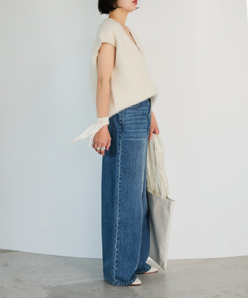 IENA LA BOUCLE(イエナラブークル)の「IENA LA BOUCLE フォックス カシミヤ V ベスト(ベスト・レディース・グレー/ホワイト/ブラック・FREE)」の17枚目の写真