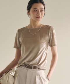 トリアセベロアカットTシャツ（Tシャツ/カットソー）｜anuans（ア