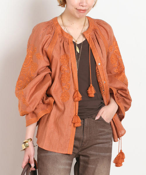 AP STUDIO（エーピーストゥディオ）の「【ANNABO/アンナボ】Pixel Rose Blouse（シャツ/ブラウス・レディース・ブラック/ラスタ・FREE）」の10枚目の写真