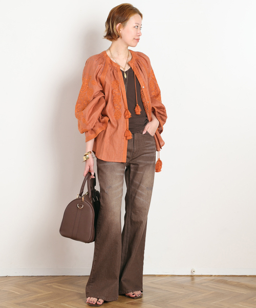 AP STUDIO（エーピーストゥディオ）の「【ANNABO/アンナボ】Pixel Rose Blouse（シャツ/ブラウス・レディース・ブラック/ラスタ・FREE）」の13枚目の写真