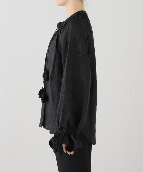 AP STUDIO（エーピーストゥディオ）の「【ANNABO/アンナボ】Pixel Rose Blouse（シャツ/ブラウス・レディース・ブラック/ラスタ・FREE）」の17枚目の写真