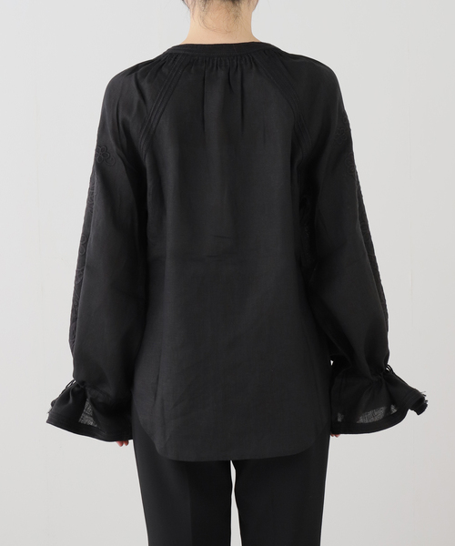 AP STUDIO（エーピーストゥディオ）の「【ANNABO/アンナボ】Pixel Rose Blouse（シャツ/ブラウス・レディース・ブラック/ラスタ・FREE）」の18枚目の写真