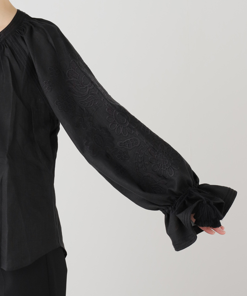 AP STUDIO（エーピーストゥディオ）の「【ANNABO/アンナボ】Pixel Rose Blouse（シャツ/ブラウス・レディース・ブラック/ラスタ・FREE）」の19枚目の写真