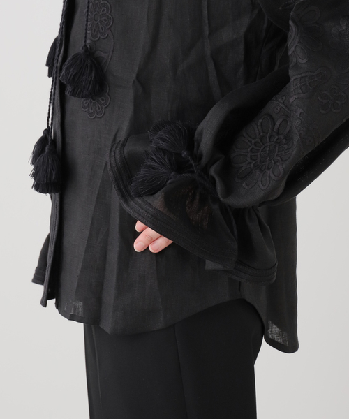 AP STUDIO（エーピーストゥディオ）の「【ANNABO/アンナボ】Pixel Rose Blouse（シャツ/ブラウス・レディース・ブラック/ラスタ・FREE）」の10枚目の写真