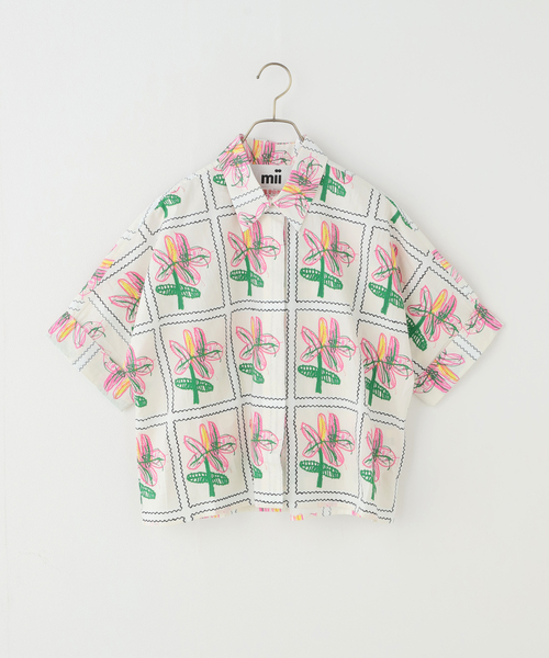 mii(ミー)の「【Mii / ミイ】SCREEN PRINTED HAND EMBROIDERED SHIR(シャツ/ブラウス・レディース・アイボリー・MEDIUM)」の1枚目の写真
