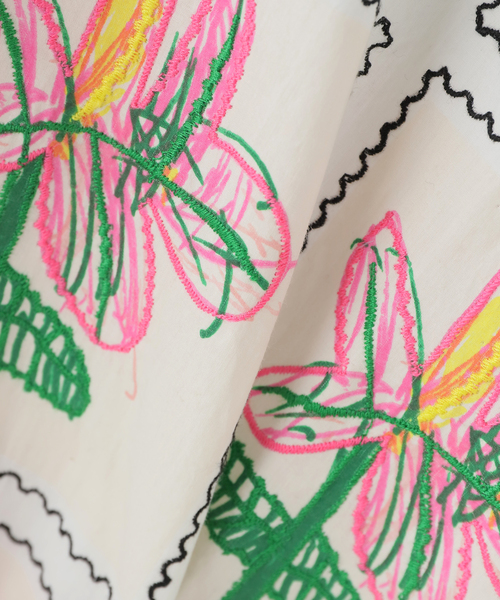 mii(ミー)の「【Mii / ミイ】SCREEN PRINTED HAND EMBROIDERED SHIR(シャツ/ブラウス・レディース・アイボリー・MEDIUM)」の7枚目の写真