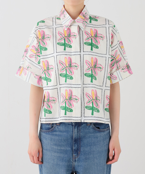 mii(ミー)の「【Mii / ミイ】SCREEN PRINTED HAND EMBROIDERED SHIR(シャツ/ブラウス・レディース・アイボリー・MEDIUM)」の8枚目の写真