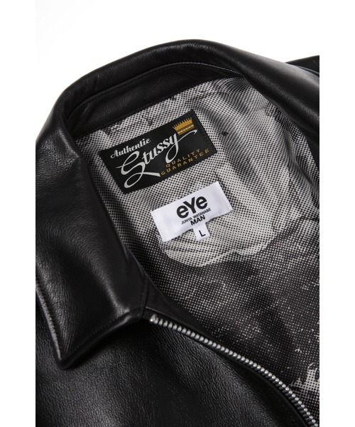 JUNYA WATANABE MAN(ジュンヤワタナベマン)の「Stussy W-NAME 『Birth of Venus』PRINT LEATHER JACEKT(ブルゾン・メンズ・ブラック・L/M/S/XS)」の4枚目の写真