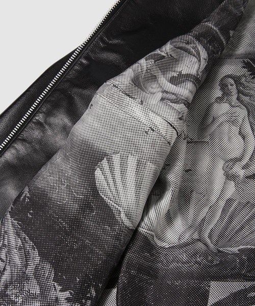 JUNYA WATANABE MAN(ジュンヤワタナベマン)の「Stussy W-NAME 『Birth of Venus』PRINT LEATHER JACEKT(ブルゾン・メンズ・ブラック・L/M/S/XS)」の13枚目の写真