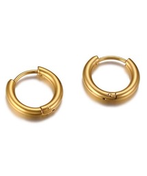 ステンレス ミニフープピアス 両耳用 / ワンタッチ キャッチレス ピアス メンズ レディース 2個SET