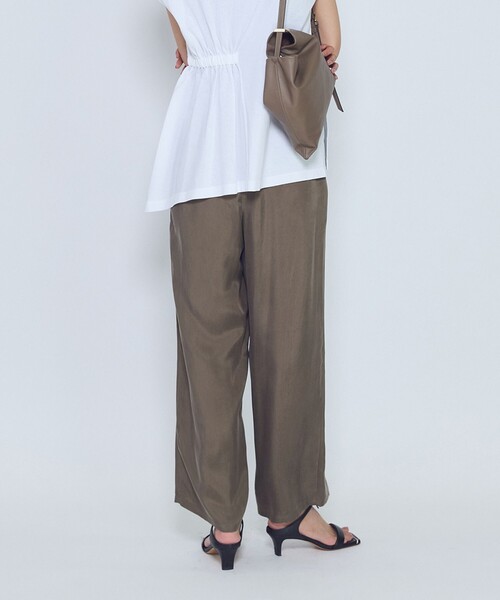 1er Arrondissement(プルミエアロンディスモン)の「【新色追加】キュプラフィブリルイージーパンツ(その他パンツ・レディース・ブラック系その他3/モカ・36/38)」の6枚目の写真