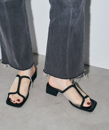 GRISE | 《/WEB+一部店舗限定》GRISE3.5cmシアーコンビミュールサンダル(サンダル)