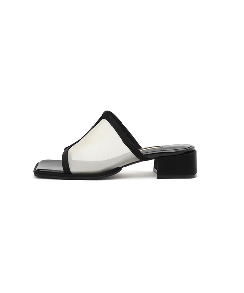 GRISE(グリーズ)の「《/WEB+一部店舗限定》GRISE3.5cmシアーコンビミュールサンダル(サンダル・レディース・キャメル/ブルー系その他/ブラック・MEDIUM/SMALL/X-LARGE/LARGE)」の6枚目の写真