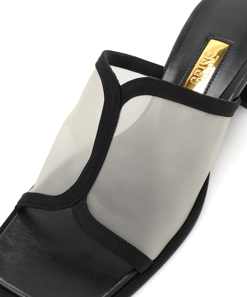 GRISE(グリーズ)の「《/WEB+一部店舗限定》GRISE3.5cmシアーコンビミュールサンダル(サンダル・レディース・キャメル/ブルー系その他/ブラック・MEDIUM/SMALL/X-LARGE/LARGE)」の10枚目の写真