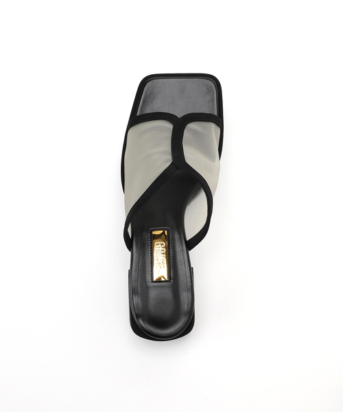 GRISE(グリーズ)の「《/WEB+一部店舗限定》GRISE3.5cmシアーコンビミュールサンダル(サンダル・レディース・キャメル/ブルー系その他/ブラック・MEDIUM/SMALL/X-LARGE/LARGE)」の11枚目の写真