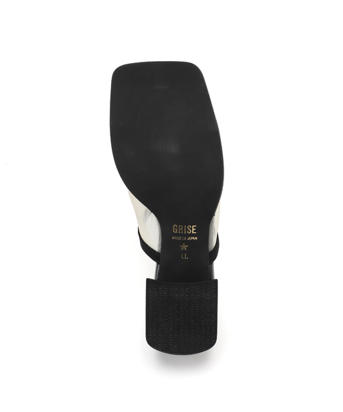 GRISE(グリーズ)の「《/WEB+一部店舗限定》GRISE3.5cmシアーコンビミュールサンダル(サンダル・レディース・キャメル/ブルー系その他/ブラック・MEDIUM/SMALL/X-LARGE/LARGE)」の12枚目の写真