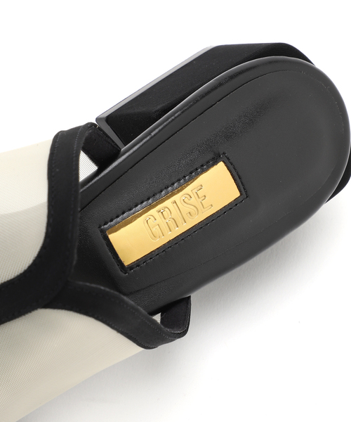 GRISE(グリーズ)の「《/WEB+一部店舗限定》GRISE3.5cmシアーコンビミュールサンダル(サンダル・レディース・キャメル/ブルー系その他/ブラック・MEDIUM/SMALL/X-LARGE/LARGE)」の13枚目の写真